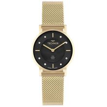 Relógio Technos Feminino Ref: 2025ltx/1p Slim Safira Mesh Dourado
