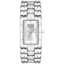 Relógio Euro Feminino Ref: Eu2035yyv/4k Clássico Retangular Prateado