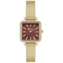 Relógio Euro Feminino Ref: Eu2035yzt/4r Casual Retangular Dourado