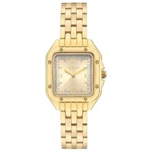 Relógio Euro Feminino Ref: Eu2035zai/4d Clássico Retangular Dourado