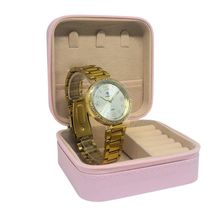 Relógio Tuguir Feminino Ref: Tg30386 Dourado Estojo Porta Jóias