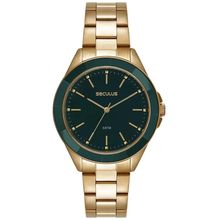 Relógio Seculus Feminino Ref: 77346lpsvds2 Fashion Crâmica Dourado