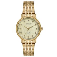 Relógio Seculus Feminino Ref: 77331lpsvda1 Casual Aço Dourado