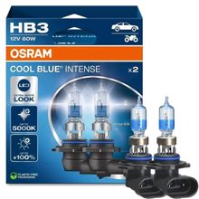 Par Lâmpada Halógena Osram Cool Blue Intense HB3 (9005) 60W 12V