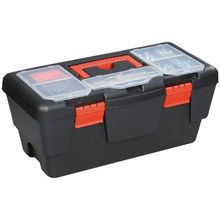 Caixa Plástica Para Ferramentas 19'' Com Bandeja Worker