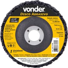 Disco Abrasivo 4.1/2 115mm Vonder