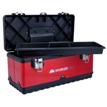 Caixa Metálica Para Ferramentas Baú 20'' Com Bandeja Worker