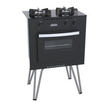Fogão Portátil 2 Bocas Mini Cook Gas Glp Venax