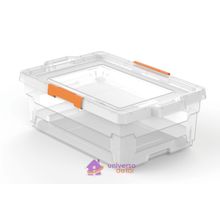 Caixa Organizadora 40L Transparente Basic Rodas Tramontina