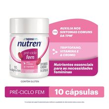 Suplemento Alimentar Nutren Triptofano Pré-Ciclo FEM 10 Cápsulas