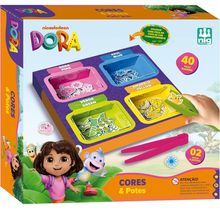 Nig Brinquedos Brinquedo Educativo Cores e Potes Dora Aventureira