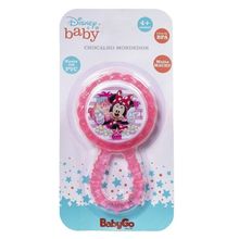Chocalho Mordedor BabyGo Disney Minnie para Bebês