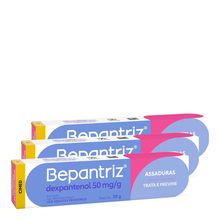 Kit com 3 Bepantriz 50mg Pomada 30g cada