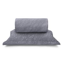 Colcha com Porta Travesseiro Anarruga Ultrassonic Clover Buettner