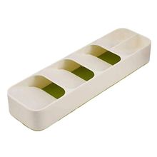 Organizador De Gaveta Talheres Separação Garfo Faca Colher Branco