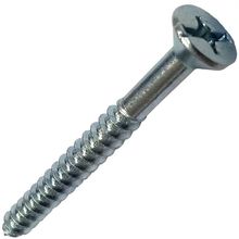 Parafuso Para Madeira Com Cabeça Chata 5,5x100 Com 10 Unidades - Pmd-76 - Fixtil