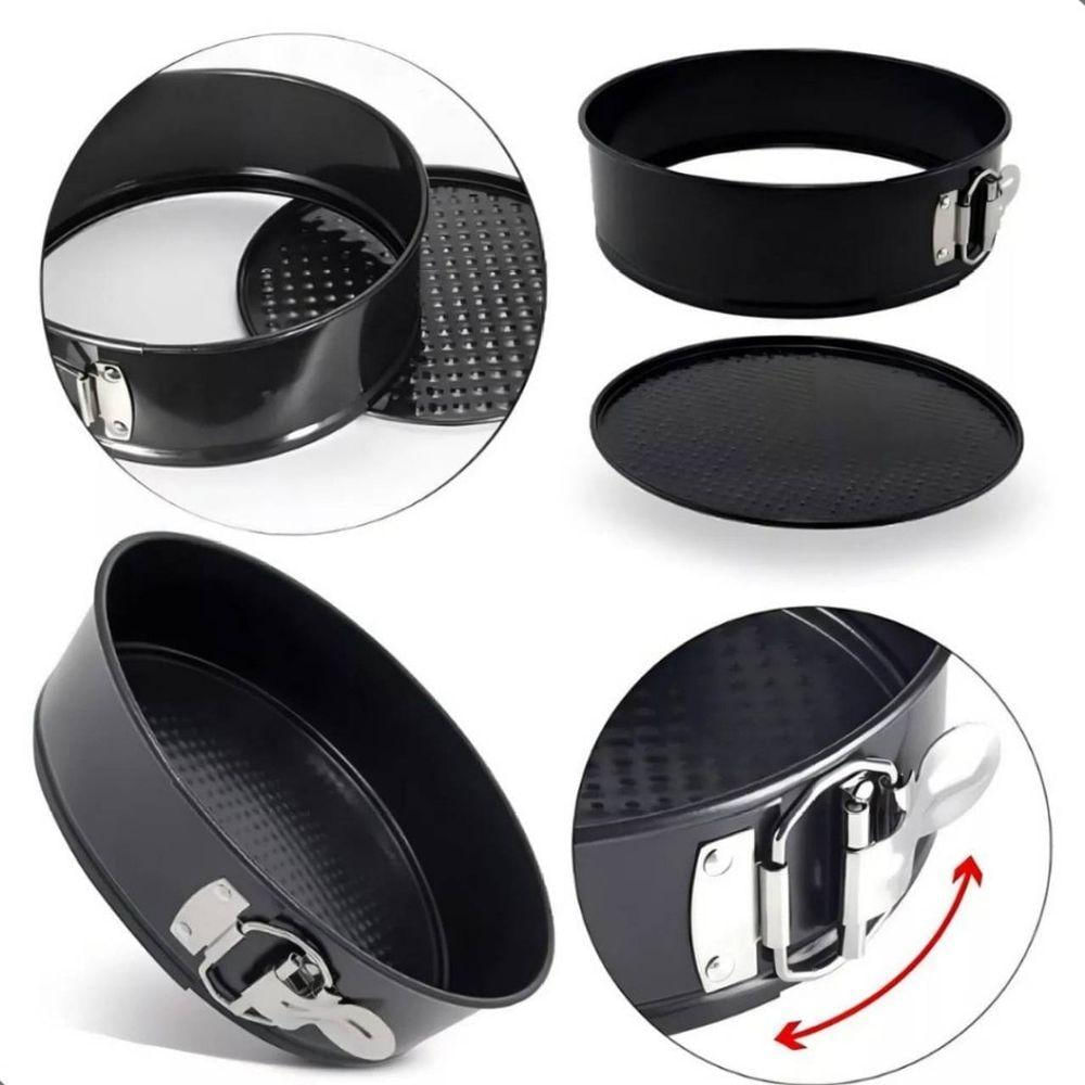 Formas Com Fundo Removível Kit 3 Formas Antiaderente Para Torta Bolo ...