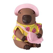 Boneco Capivara com acessorios rosa - 8386 DIVERTOYS