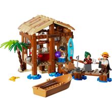 Blocos de Montar -  One Piece - Cabana Da Vila Fusha LEGO DO BRASIL