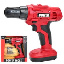 Furadeira Parafusadeira Elétrica Pilha Brinquedo Ferramenta