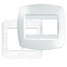 Placa 4 X 4 Com Suporte 4 Módulos Verticais Elegance - 2762 - Fame Placa 4x4 C-suporte 4 Mod.vert.elegance