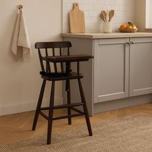 Cadeira De Alimentação Infantil Em Madeira Maciça Imbuia