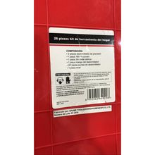 KIT DE FERRAMENTAS COM 26 PEÇAS PROFISSIONAL + MALETA DE PROTEÇÃO = ESTILETE + TRENA + MEDIDOR NIVEL + KIT MINI BITS MUL