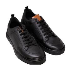 Tênis Masculino Casual Ixória Couro Palermo Preto