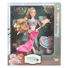 Boneca Leticia Classica - Boneca de Colecao - Laco Rosa TERRACO