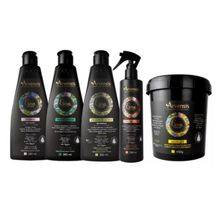 Kit Arvensis Cachos Shampoo Condicionador Ativador Crespo Day After Máscara 2x1
