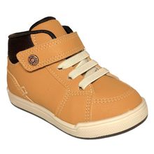 Tênis Menino Klin Botinha Flyer Baby Amarelo/Marrom 166179-3