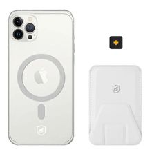 Kit Magsafe - Capa case capinha e Carteira com Kickstand para iPhone 12 Pro Max - Gshield
