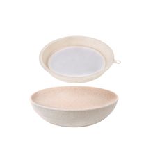 Tigela Cumbuca e Peneira Bege Marfim Confeitaria ECO 2un