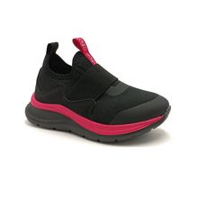 Tênis Esportivo Menina Klin Slip On Way Preto/Rosa 354003