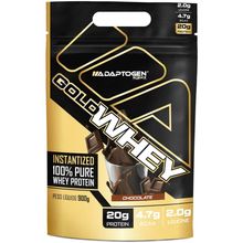 Suplemento 100% Pure Whey Protein Gold Whey 900g Adaptogen - Chocolate
