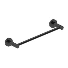 TOALHEIRO DROP DE PAREDE 30CM EM AÇO INOX BLACK MATTE DPACE9512