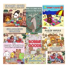 Combo relaxante: 3 livros colorir + canetinhas stre ed 28