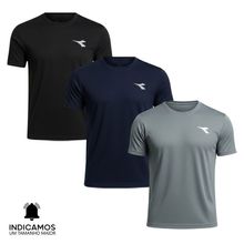 Kit 3 Camisetas Diadora Small Logo Masculina