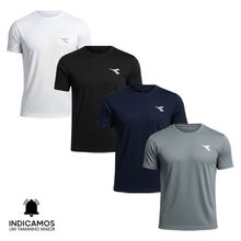 Kit 4 Camisetas Diadora Small Logo Masculina