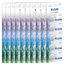 10 Cartela Com 5 Bateria Moeda Cr2016 3v Pilha  Elgin