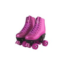 Patins 4 Rodas Glitter Ajustáveis Rosa 31/34 - Fenix PB-01R