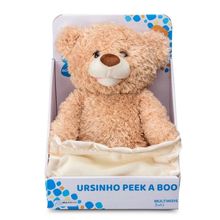 Pelúcia Ursinho Interativo Pekkaboo - Multikids Baby Br1441