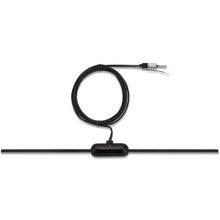 Antena Interna de Parabrisa Universal Haste Fixa 30cm Conector PlugDin