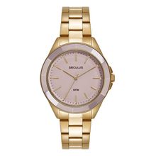 Relógio Seculus Feminino Ref: 77346lpsvds4 Fashion Crâmica Dourado
