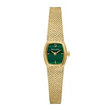 Relógio Bulova Feminino Ref: 98l184 Clássico Retangular Dourado