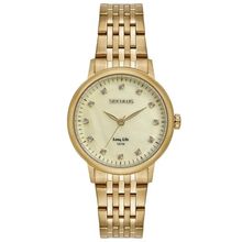 Relógio Seculus Feminino Ref: 77331lpsvda1 Casual Aço Dourado