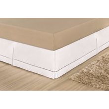 Saia Para Cama Box Queen Juliana - Branco