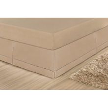 Saia Para Cama Box Solteiro Juliana - Cáqui