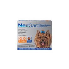 Antipulgas e Carrapatos Cães 2 a 4Kg 3 Tabletes Nexgard
