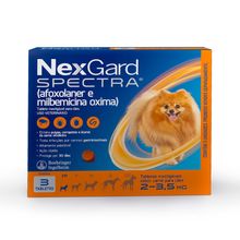 Antipulgas e Carrapatos Spectra Cães 2 a 3,5Kg Nexgard